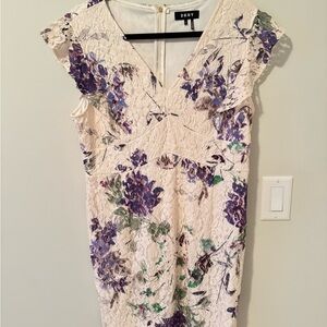 DKNY Floral Lace Dress